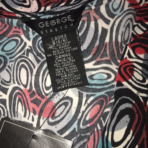 George stretch small 4-6 dress New - Picture 4 of 4